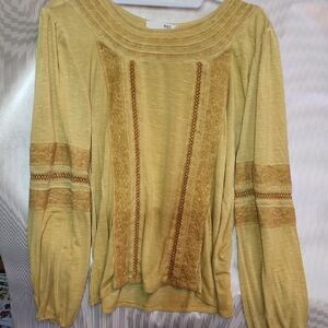 Max Jeans Mustard Long Sleeve Blouse